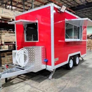 Fully Loaded 12 Foot Stainless Steel Concession Food Trailer for Fast Food Snacks Hotdogs Candies Chips Ice Cream - Kurt Traktörs